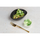 Wilmax SlateStone Oval Bowl Porzellan in Schwarz WL-661119/A